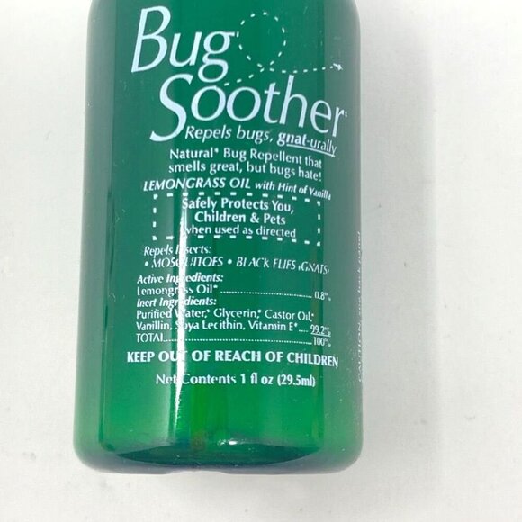 Bug Soother 1 Fl Oz Bug Spray Deterrent Safe Gentle Lemongrass Oil Made in USA - Picture 3 of 7
